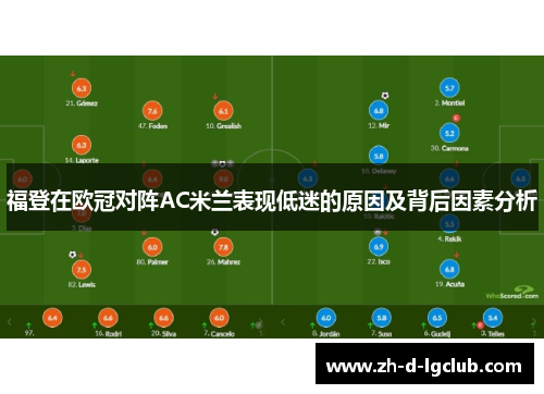 福登在欧冠对阵AC米兰表现低迷的原因及背后因素分析